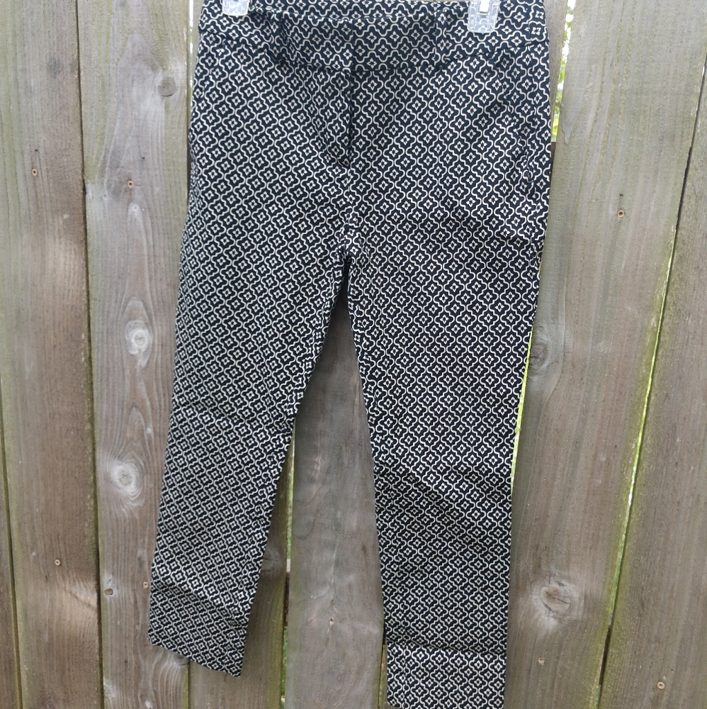 Ann Taylor Loft Print Pants 4P